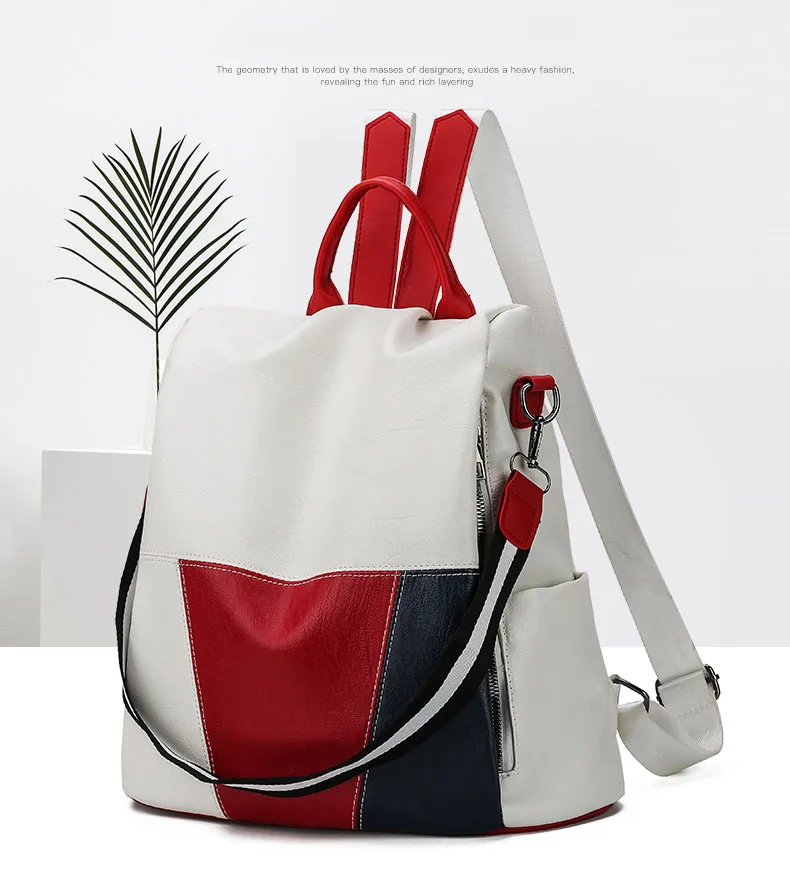 Mochila Color Block, vista frontal