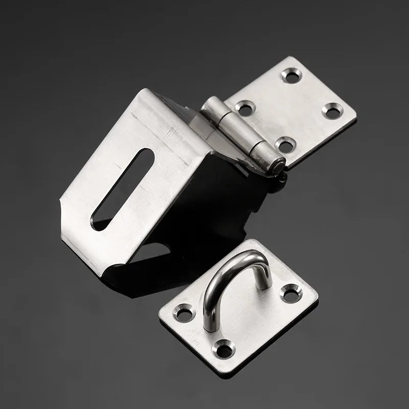 

Anti theft Padlock Hasp Easy installation Tool Thickened 90 Degree Right Angle Buckle Stainless Steel