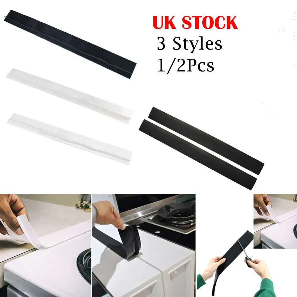 

Flexible Stove Counter Gap Cover Silicone Rubber Kitchen Oil-gas Slit Filler Heat Resistant Mat Oil Dust Water Seal 2019 New