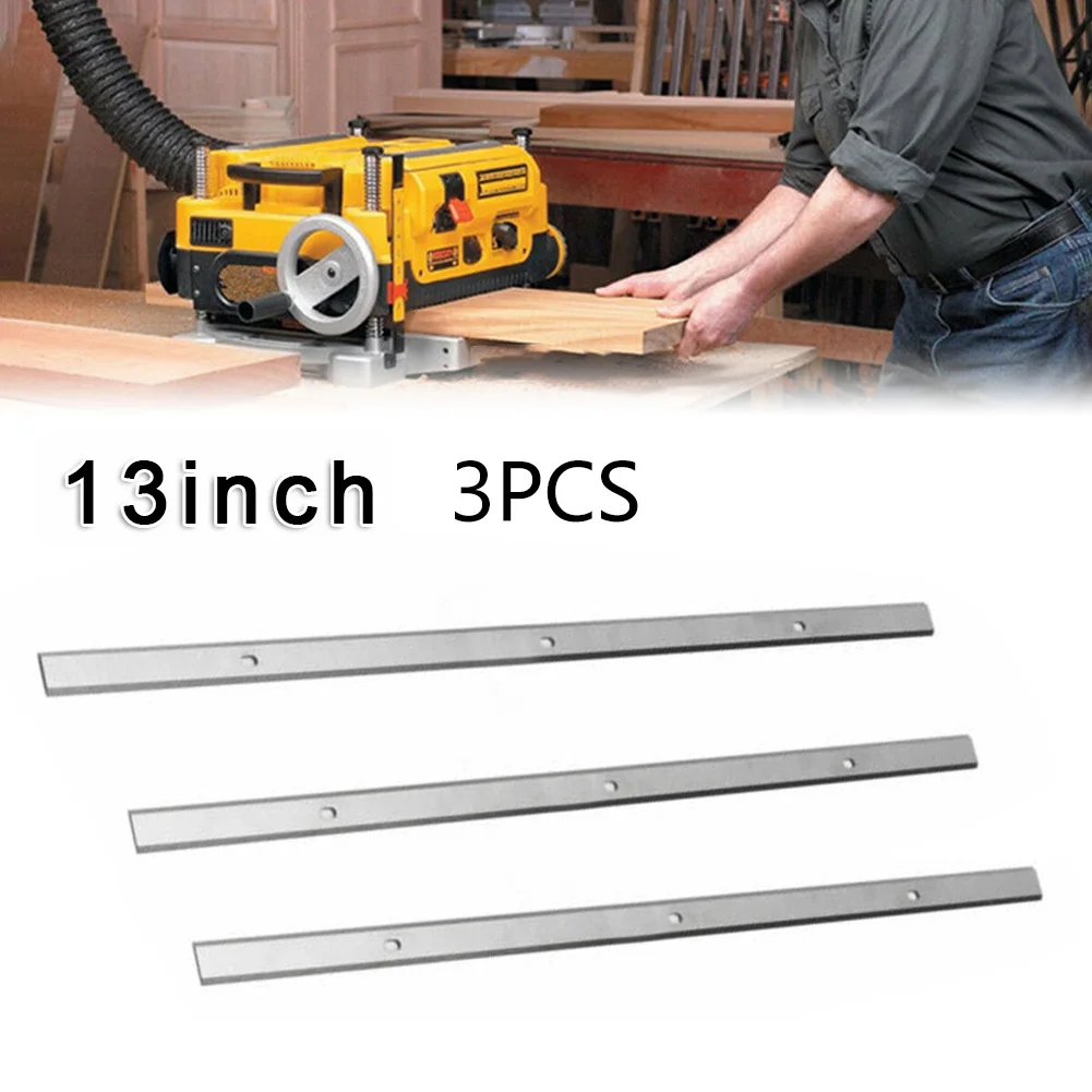 3PC 13" 1/2'' Electric Planer Blades For Metabo DH330 DH316 HSS Double