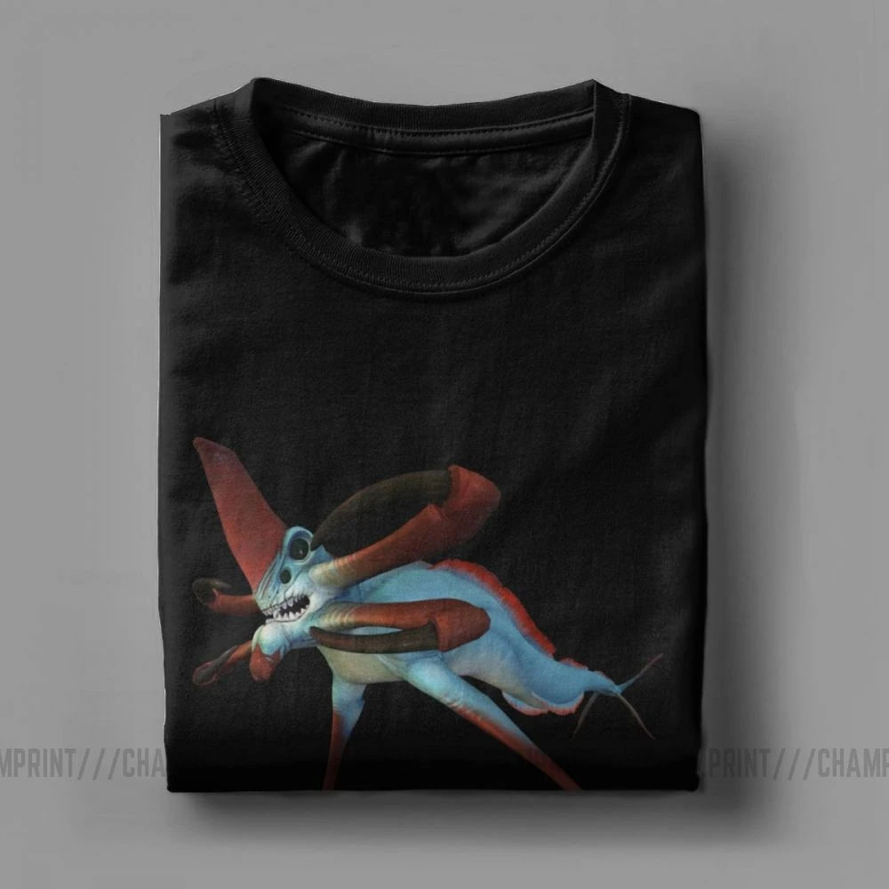 Мужская футболка из чистого хлопка с коротким рукавом и принтом Левиафана