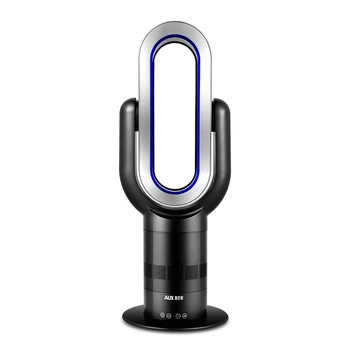 

Electric Fan Bladeless Fan Desktop Blower Vertical Heater Blower Household Mute Cool and Warm Remote Control Timing 10 Speeds