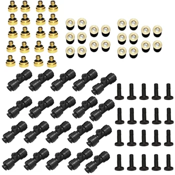 

Hot Outdoor Mist Tee Nozzle Water Misting Mister Nozzle Misting Nozzles Kit with Thread 10/24 UNC Tees 20Pcs and 0.4mm Orifice O