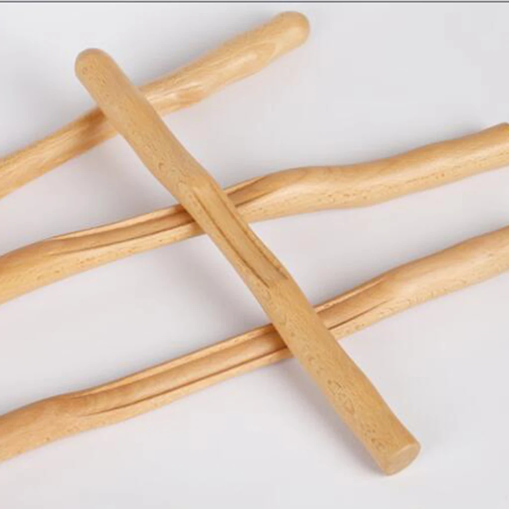 Natural Wooden Guasha Scraping Stick Massage Tool For Neck Back Shoulder Waist gua sha scraping massage tool