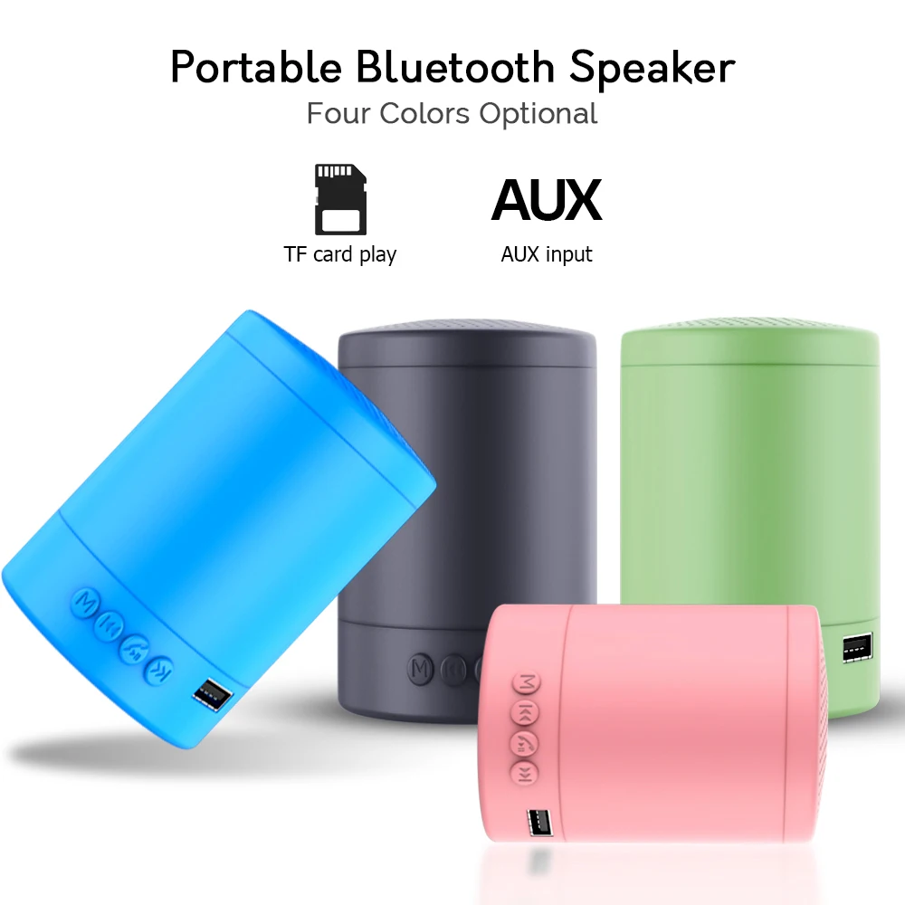 Willkey W2 Portable Bluetooth Speaker Stereo Bass wireless Speaker With FM Mini Column Music for TF Card speaker waterproof