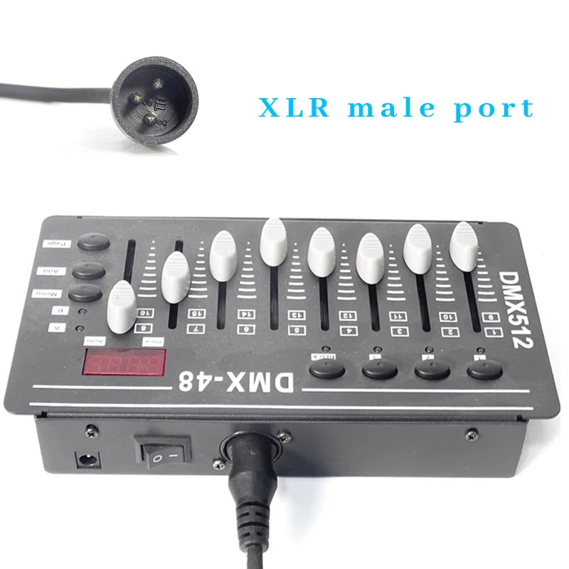 DMX Cable 10 Pcs/lot 3 PIN 1M-20M Black Connector Signal Line Used For DMX512 Controller Led Par Stage Lights