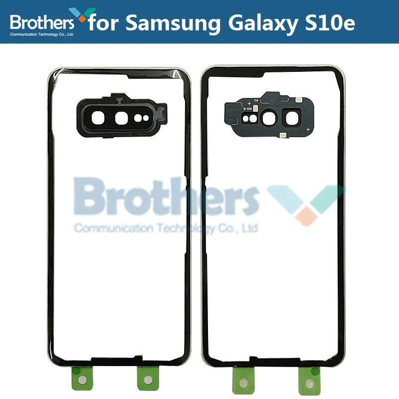 Корпус батареи для samsung Galaxy S10 S10e S10 Plus прозрачная дверь батареи с камерой стеклянная задняя крышка для G973 G970 G975