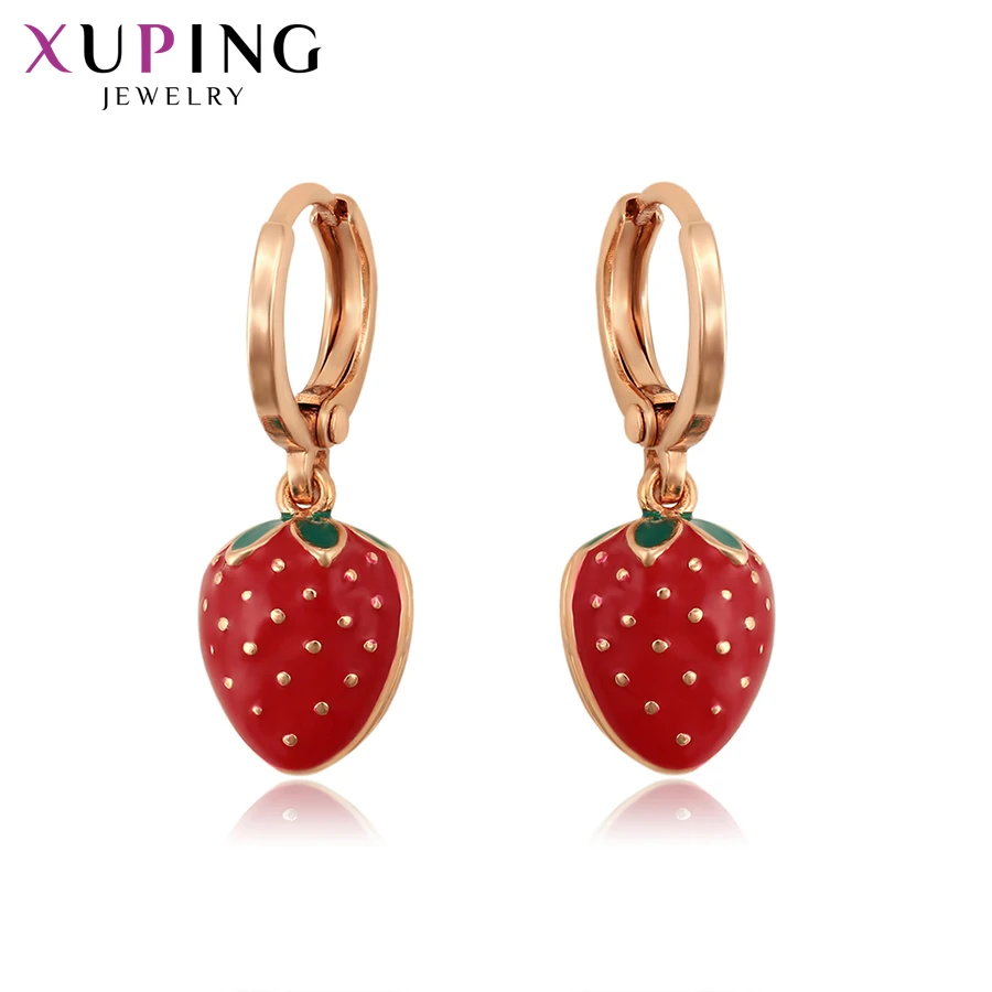 Fruit Design Earrings Xuping Jewelry Fashion Fruit Серьги Design Elegant Fashion Huggies Earring Charm Lovely Style Women Girl A00889023