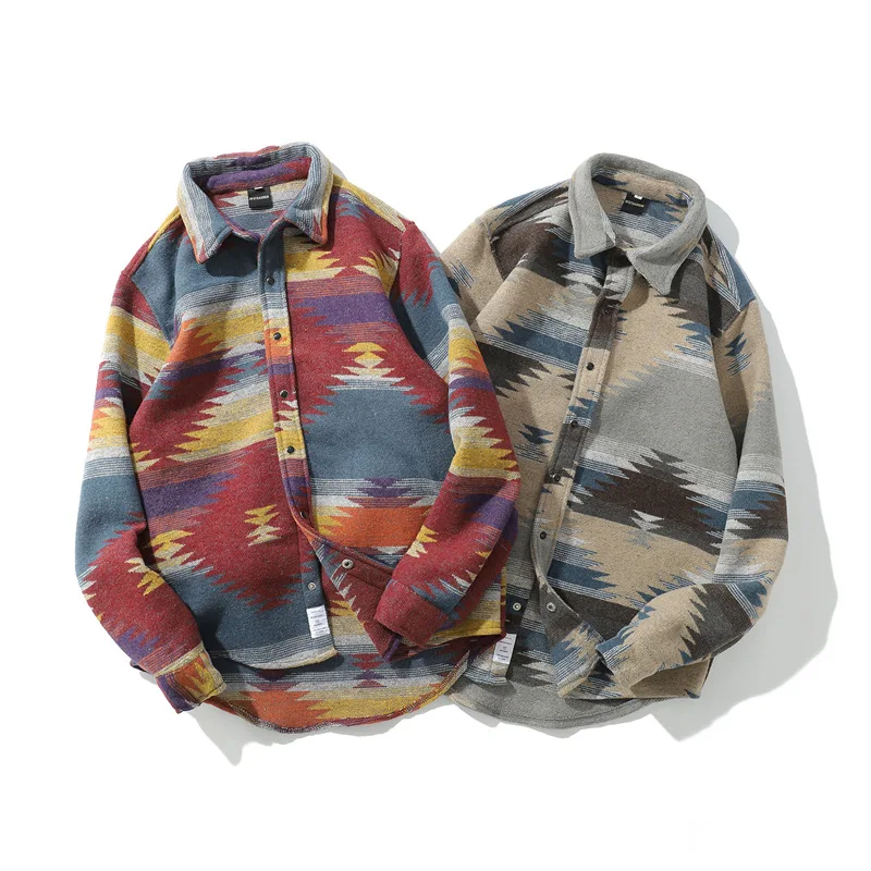 

new Hip Hop Tie Dye Snap Button Long Sleeve Shirts Men Fashion Casual Streetwear Dress Shirt Coats Male Hipster Shirts Tops