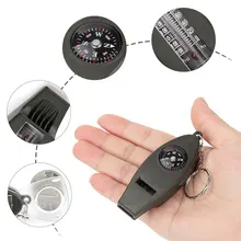 4 в 1 аварийный свисток многофункциональный инструмент с Компас-увеличитель термометр для походов кемпинга активного отдыха