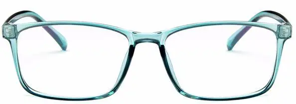 Men Glasses Frame Transparent Eyeglasses Frame Women Vintage Square Clear Lens Glasses Optical Spectacle Frame - Цвет оправы: clear blue