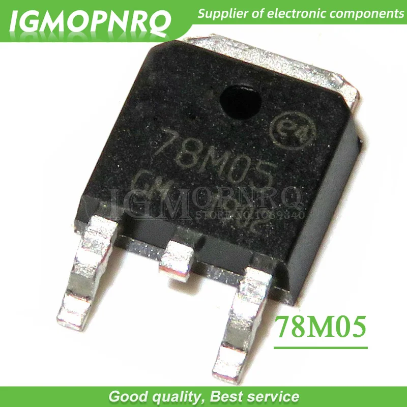 100PCS 78M05 L78M05 ST TO-252 SMD Voltage Regulator IC