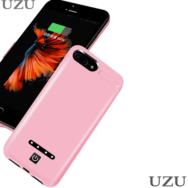 

7200mah high capacity battery charger case for iphone 6 6s 7 8 plus external portable wireless charging for iphone 6 6s 7 8 plus