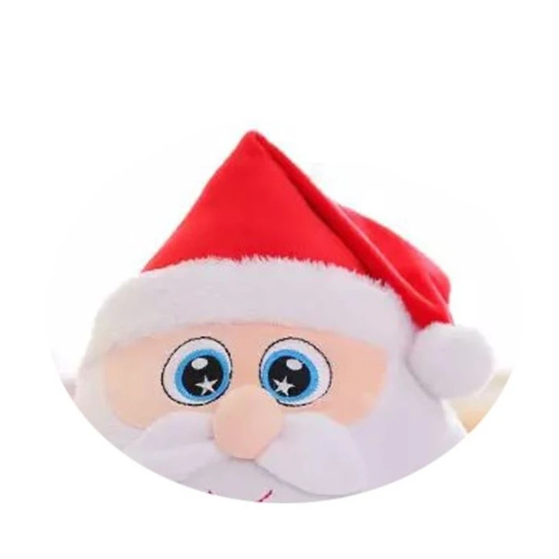 2024 New Stuffed Santa Electric Plush Doll Deer Toy w/t Songs LED Light Christmas Decor