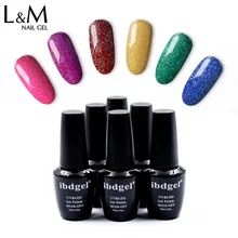 Ibdgel 1pc new arrival kolor tęczy seria żelowa może sprawić, że twoja etykieta z logo żel lakier do paznokci kolorowe paznokcie UV led soak off(China)