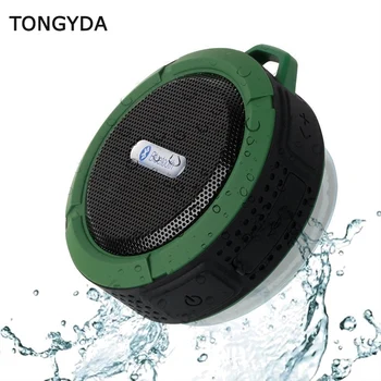 

TONGYDA Portable Bluetooth Speaker Plastic Wireless Speaker With Call Handsfree and Suction Cup Waterproof Shower MINI Speaker