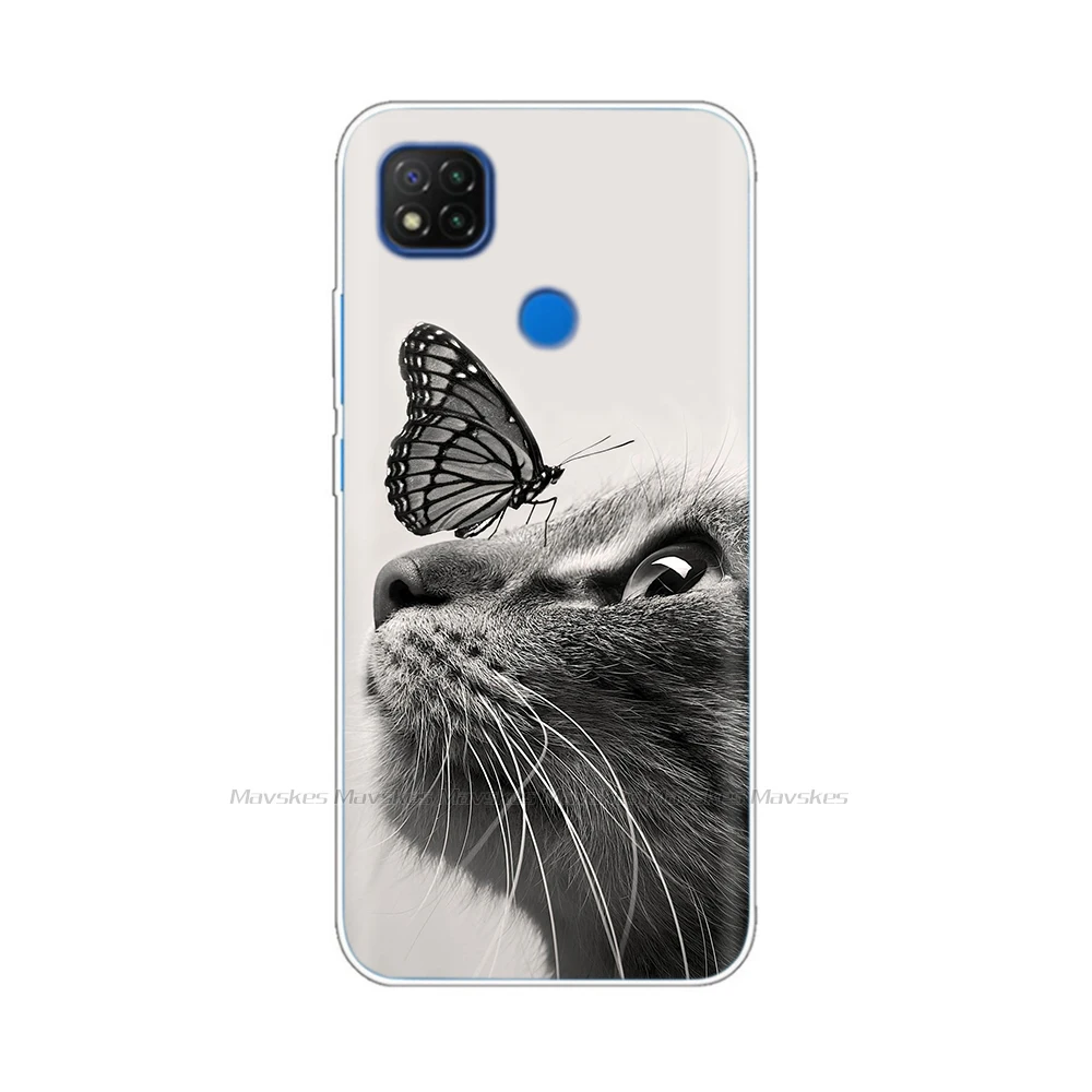 xiaomi leather case case 6.53 ''Cho Xiaomi Redmi 9C Ốp Lưng Silicone Mềm Lưng Điện Thoại Cho Xiaomi Redmi 9C NFC Ốp Lưng Nhựa TPU trên Redmi9C 9 C Funda Para xiaomi leather case custom Cases For Xiaomi