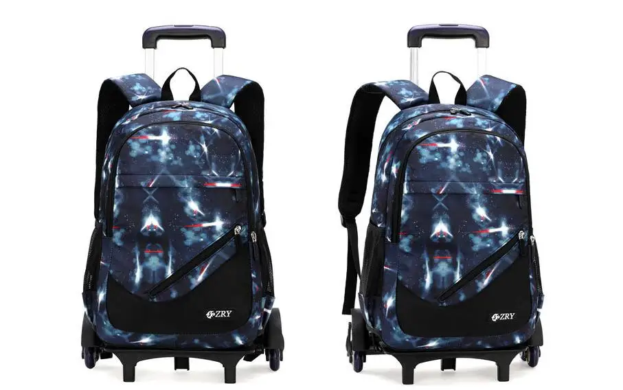 Boys kids school wheeled backpack bag children school backpack on wheels teenager boys school trolley bag with wheels for boys
