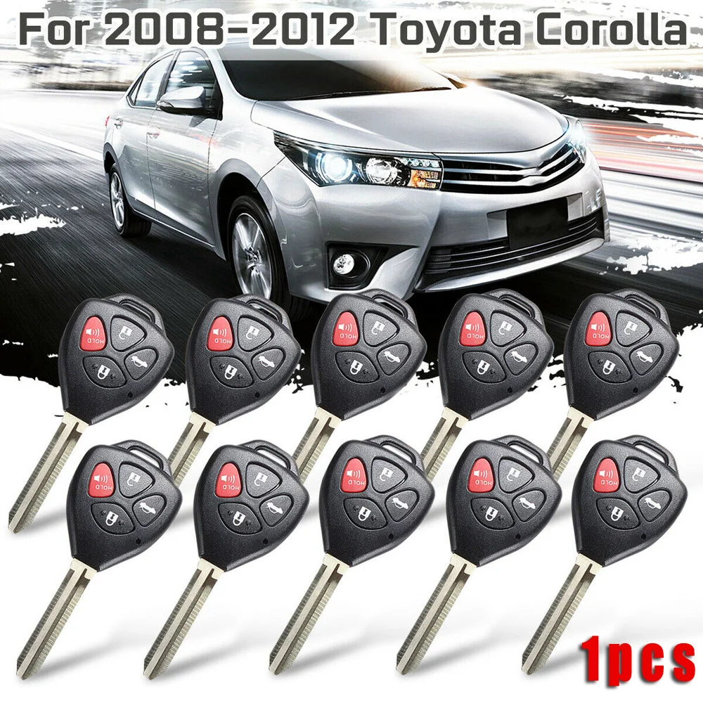 1 шт. смарт-пульт дистанционного ключа крышка Uncut Ключ Embryo 4 кнопки для Toyota Corolla Venza аксессуары для интерьера авто чехол для ключа