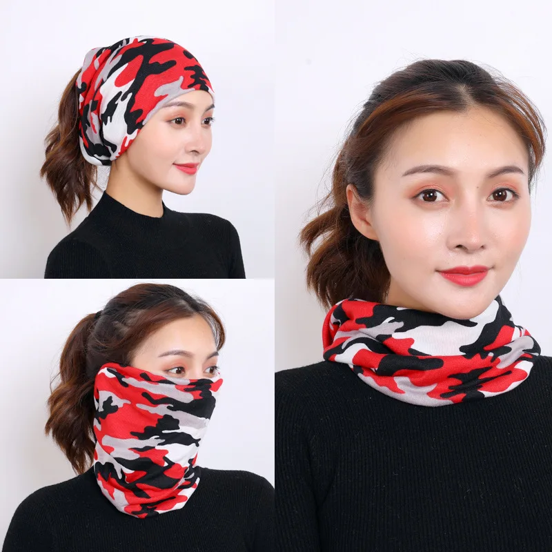 

WENJIANJIA 470 1PCS Unisex 3in1 Winter Neck Warmer Ski Snood Scarf Hat Women Men Face Mask Beanie Hats Winter Spring