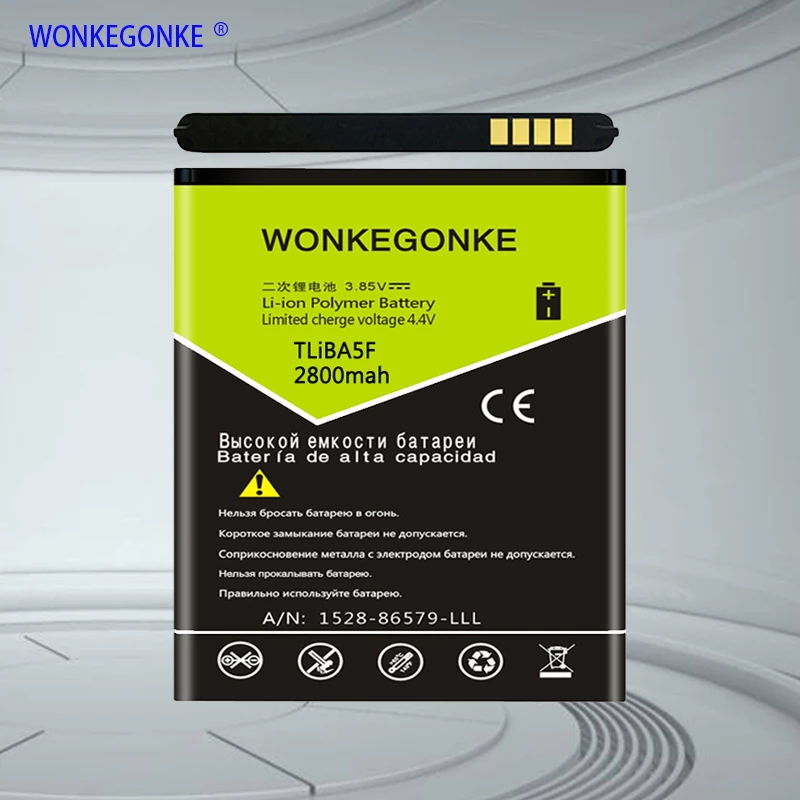Аккумулятор WONKEGONKE TLiB5AF для Alcatel One Touch Pop C5 OT5036 OT5036D TCL S800 S710 OT-5036 | Мобильные телефоны