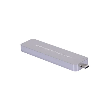 

M.2 NVME to Type-C Adapter M2 PCIE SSD Adapter Card Portable Hard Drive Enclosure Plug & Play Suitable for NVME SSD