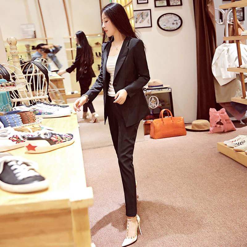 Mode herfst vrouwen костюмы vrouwen pakken dunne gedeelte wilde темперамент был dun dame kleine wierook ветер lente тренд MS