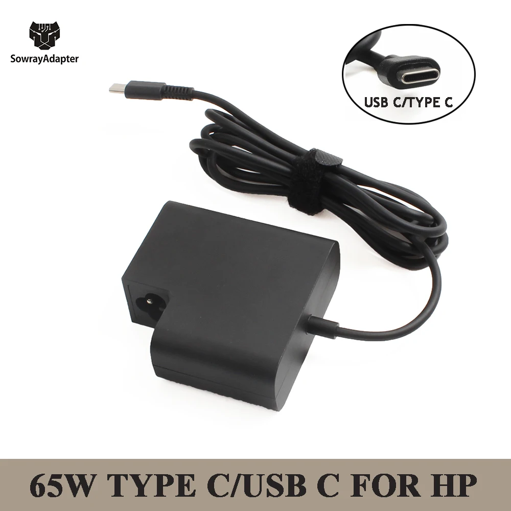 65W USB C Type-C TPN-CA06 AC Adapter Laptop Charger for HP Elitebook Spectrex x360 1030 1040 G2 G3 G4 G7 13 15 Pro 14-DB0006AU | Компьютеры