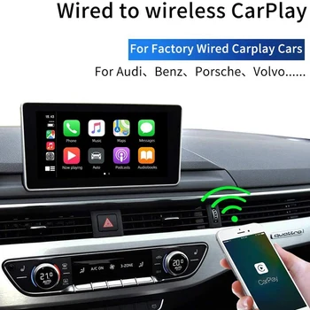 

Universal Wireless Carplay Adapter, Smart Phone Usb Carplay Module Dongle for Ios 10.0 Andabove, Plug & Play Black