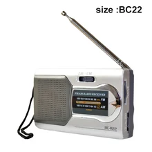 Portable AM/FM Mini Radio with Telescopic Antenna Dual Band Channel Receiver Speaker NC99