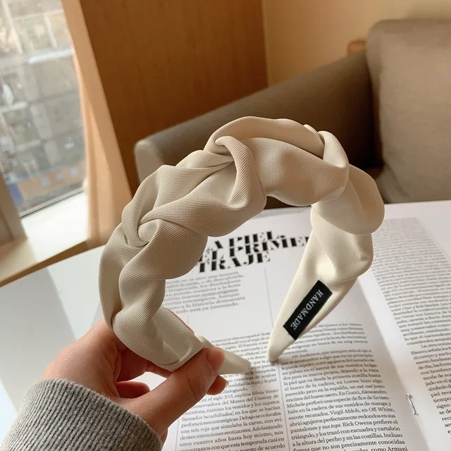 Korean Fashion Headbands Women Headdress Hair Band Hoop Designer Hairband Girls Hair Bow Accessories Headwear Scrunchie Tiara 3