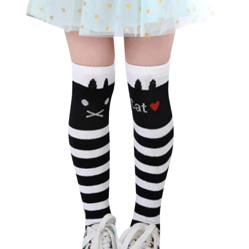 

Spring And Autumn Children Kid Girls Cotton Casual Knee Socks Girls Tights