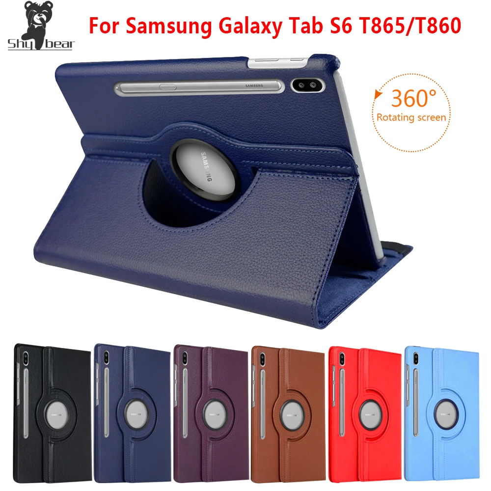 

Case for Samsung Galaxy Tab S6 10.5 Case for 2019 Samsung Galaxy S6 SM-T860 SM-T865 PU Leather Tablet Cover funda film +stylus