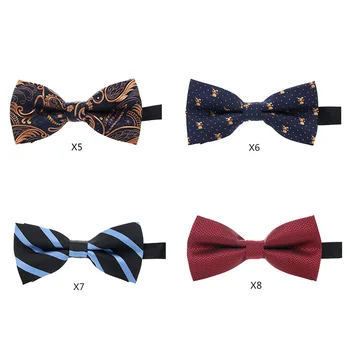 

Men's Bow Tie Business Wedding Bowknot Bowtie Stripe Printed Dot Bow Ties For Men Party Accessories Multi Styles