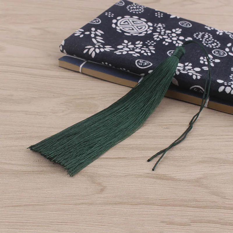Dark Green 10 шт. 15 см длинные шелковые кисточки Шарм Кулон для Diy ювелирных изделий кисточкой серьги ручной работы одежда Ремесла Результаты поставщика - Цвет: Dark Green