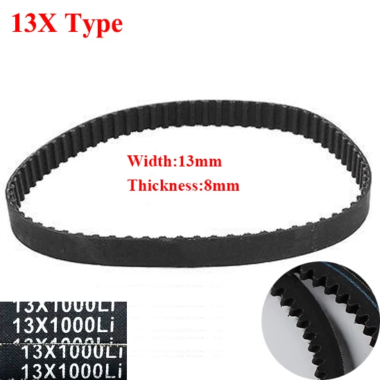 

AV13X 1430Li 1448Li 1450Li 1460Li 13mm Width 8mm Thickness Rubber Wegde Raw Edge Gogged Band Timing Transmission Vee V Belt