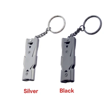 

Portable Sound Easy Operate Stainless Steel Hiking Anti Rust High Decibel Camping Emergency Outdoor Survival Whistle