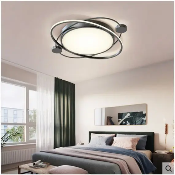 

Simple modern bedroom Nordic lighting atmosphere home living room lamp study bedroom creative personality led ceiling lamp
