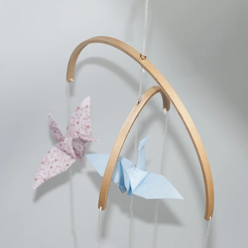 DIY Детская деревянная погремушка с бусинами, игрушка для кроватки, колокольчики, колокольчики для детской комнаты, домашний декор, подарок RT99