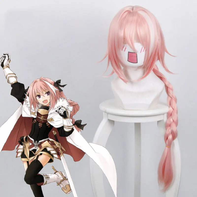 Парик Аниме Astolfo Fate Apocrypha косплей парик синтетические термостойкие волосы FGO