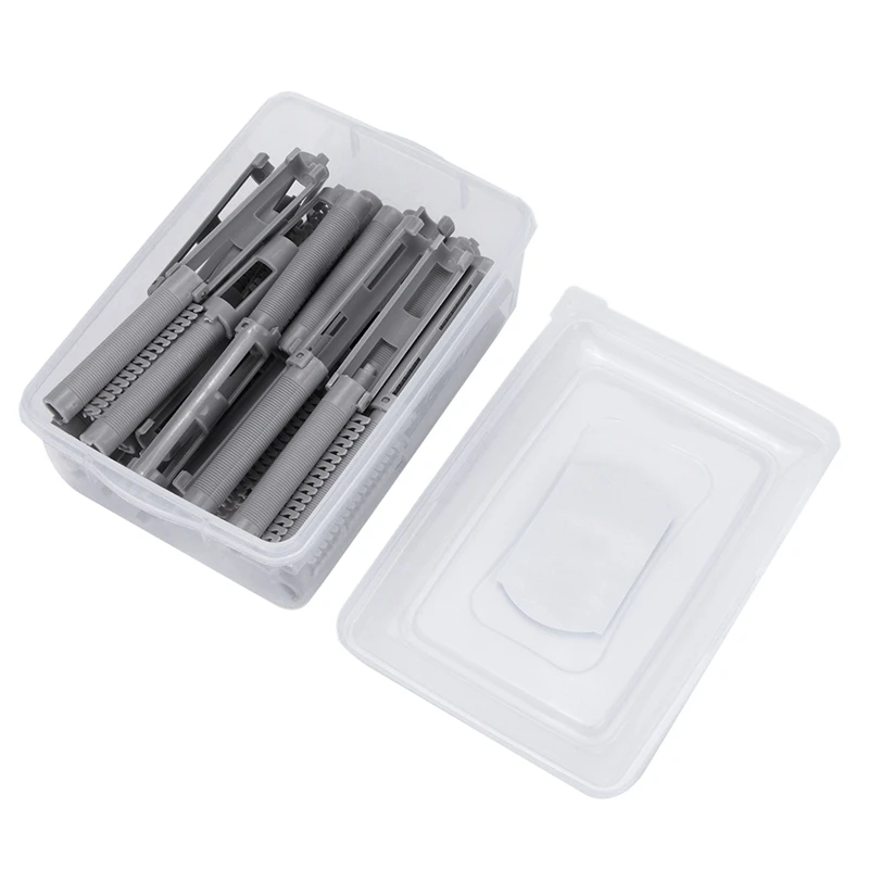 NEW-25Pcs роликовые бигуди для волос пушистые щипцы для завивки волос палочка Morgan Wave завивка парикмахерские локоны роликовые салонные аксессуары для укладки