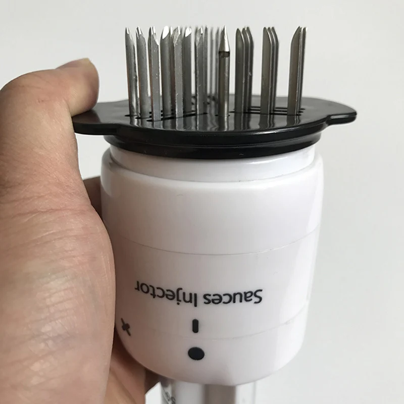 Инъекции тип иглы Мясо Tenderizer профессиональный ручной инъекторы мяса для инъекций свежего мяса кухонные инструменты