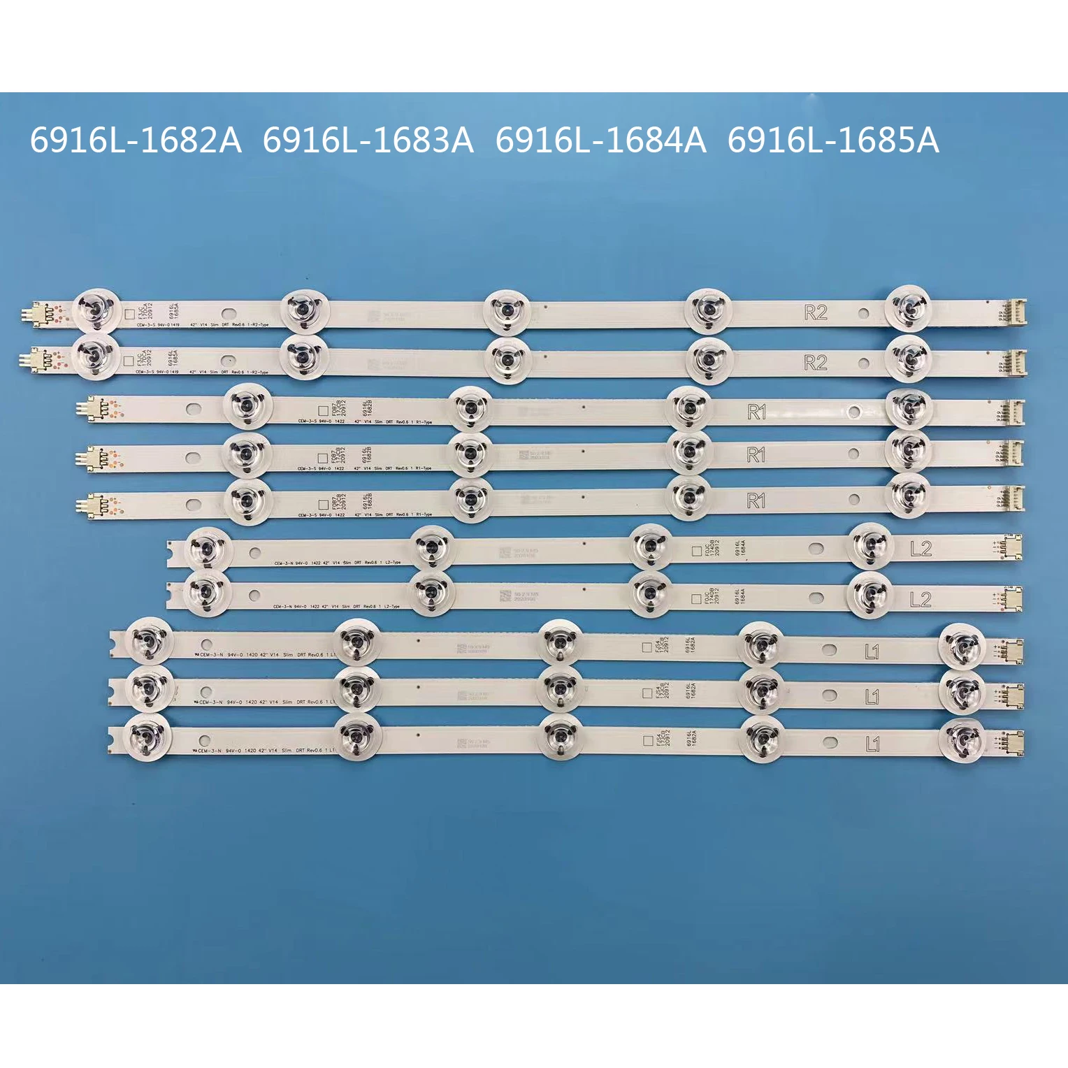 Светодиодная лента для подсветки 42 &quotV14 Slim DRT Rev0.6 6916L-1682A 6916L-1683A 6916L-1684A 6916L-1685A LC420DUH