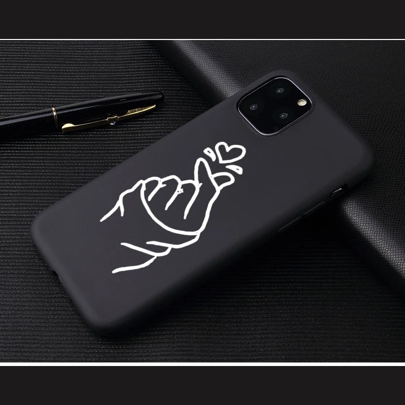 Милый телефон чехол для iPhone 6 6s 7 8 Plus X XR XS 11Pro Max 5 5S SE Lover Face мягкий TPU для iPhone 11 Pro Чехол Капа высокого качества - Цвет: 07