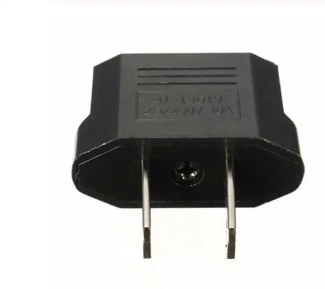 EU Euro Europe to US USA Power Jack Wall Plug Converter Travel Adapter 10Pieces/lot