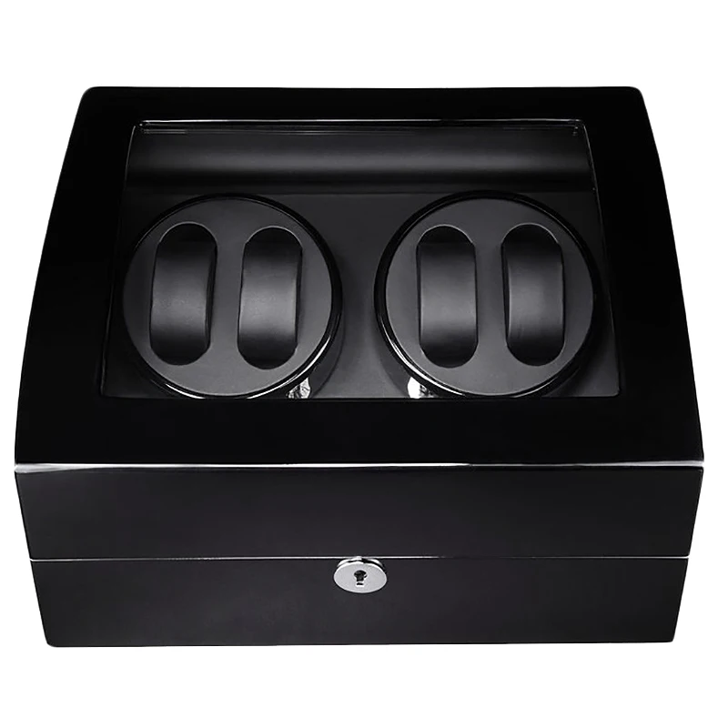 

Wooden Watch Winder Box for Automatic Watches,4 Winding Stations,6 Storage,with Two Dimensional Watch Pillows for Women or Men'S