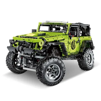 

Technic RC Jeeped wrangler car super racing sports car MOC 2425 adventurer building blocks bricks toys for kids bristhday gifts