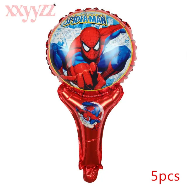 XXYYZZ 13 шт./лот шары с изображениями Человека-паука латексные воздушные шары в горошек Человек-паук вечерние надувные гелиевые фольгированные шары Декор для дня рождения - Цвет: 17