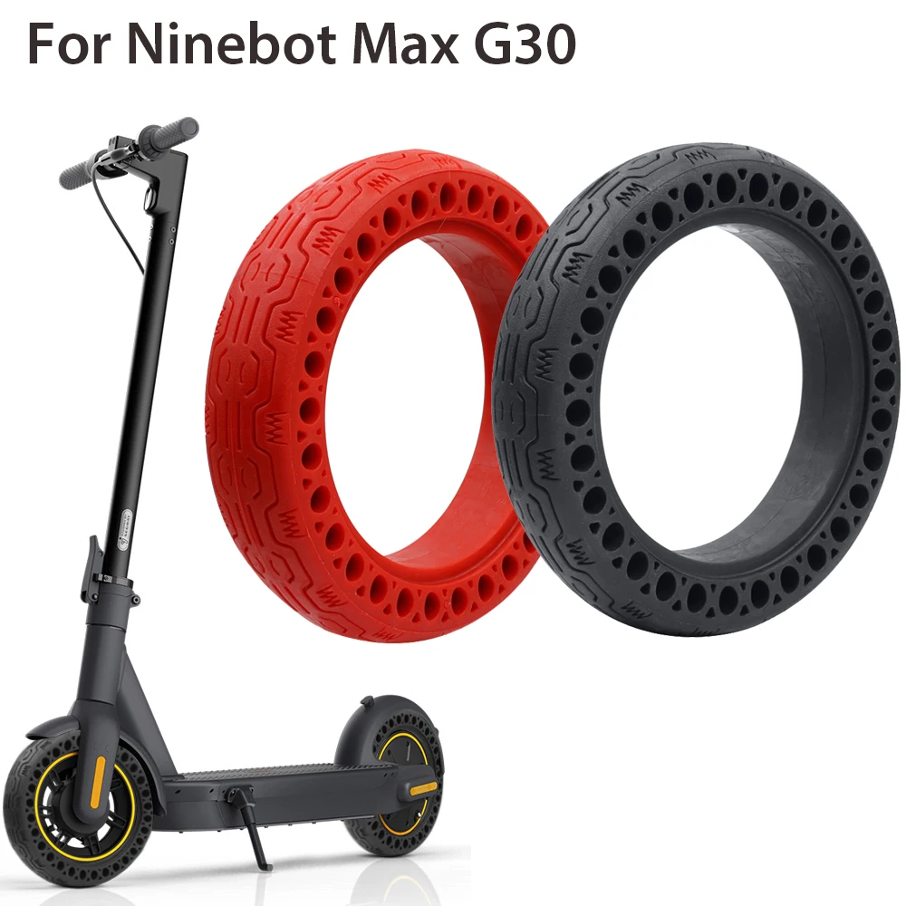 

Резиновые однотонные шины 10 дюймов для скутера Ninebot Max G30, амортизационная шина с Сотами 10x2,50, шина для детской коляски с 3 колесами