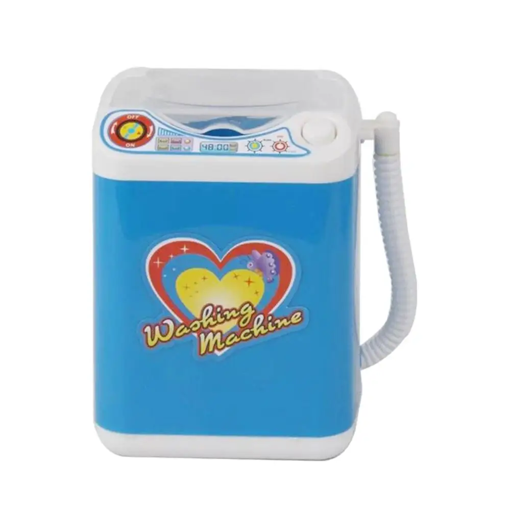 Expensive Chance for  Mini Makeup Brush Cleaning Electric Blue Washing Machine Toys Pretend Play Kids Toys Children House